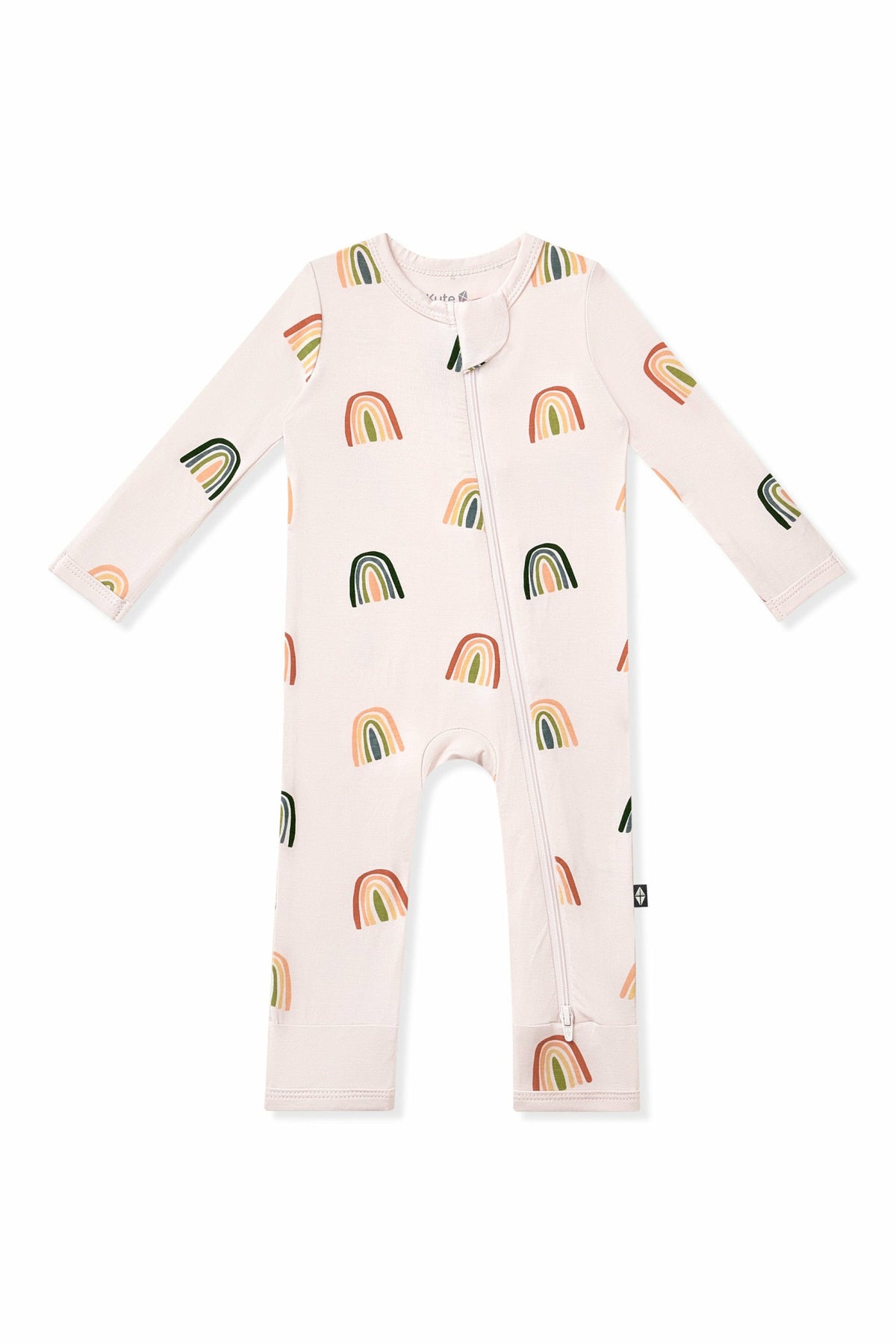 Kyte Baby Zippered Romper in Retro Rainbow