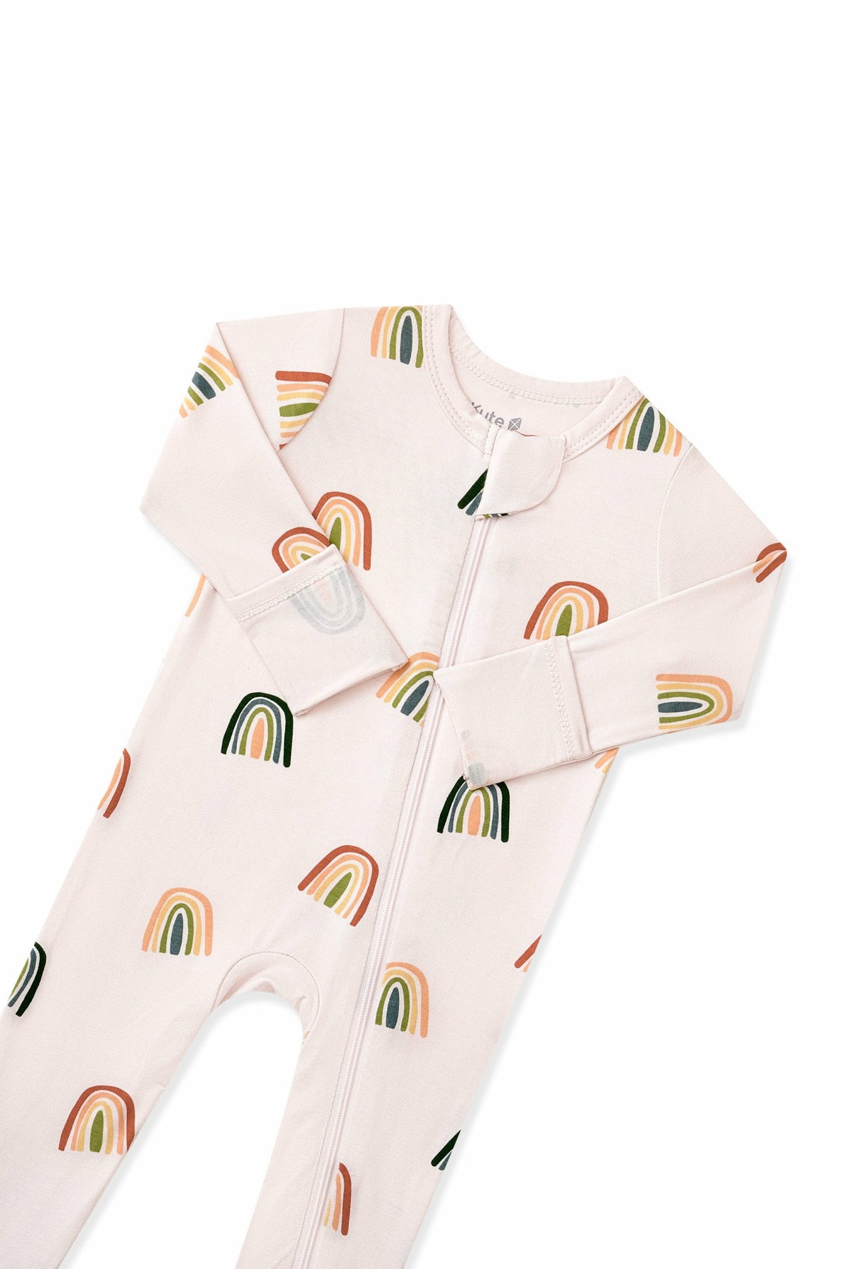 Kyte Baby Zippered Romper in Retro Rainbow