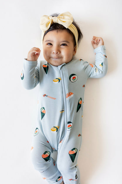 Kyte Baby Zippered Romper in Ice Sushi