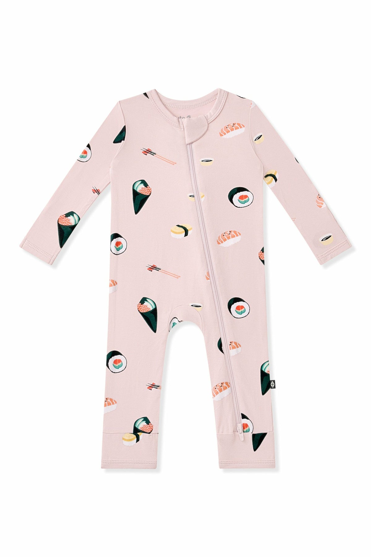 Kyte Baby Zippered Romper in Blush Sushi