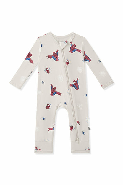 Kyte Baby Zippered Romper in Spider-Man