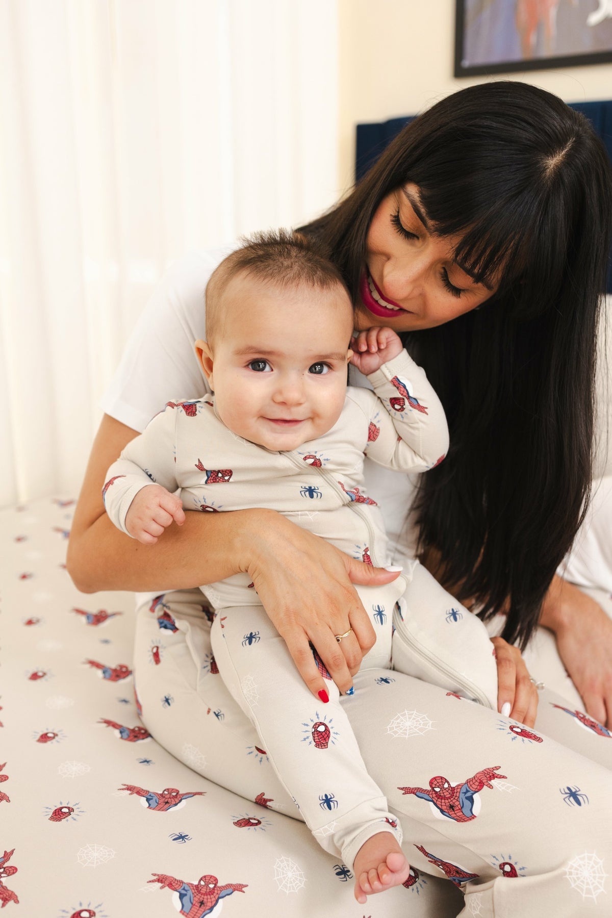 Kyte Baby Zippered Romper in Spider-Man