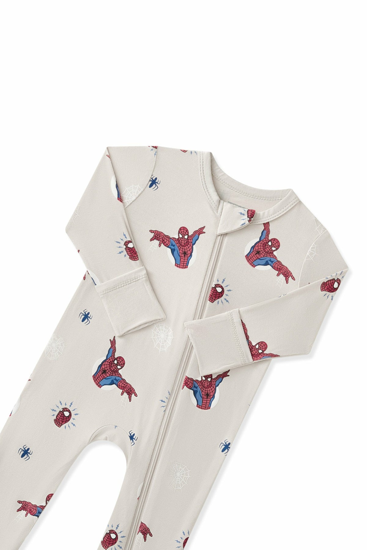 Kyte Baby Zippered Romper in Spider-Man