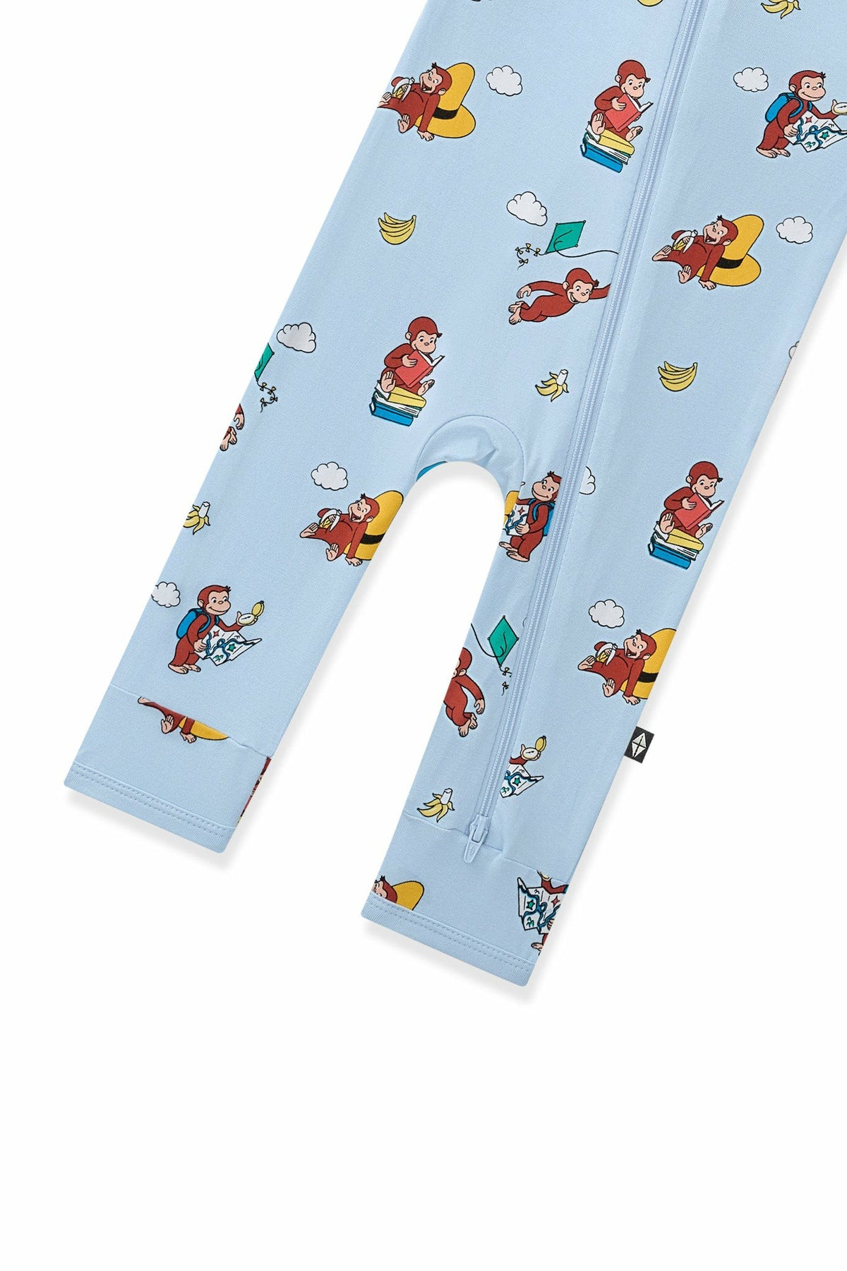 Kyte Baby Zippered Romper in Curious George