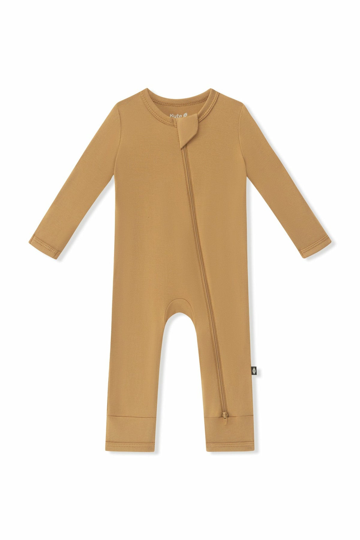 Kyte Baby Zippered Romper in Ochre