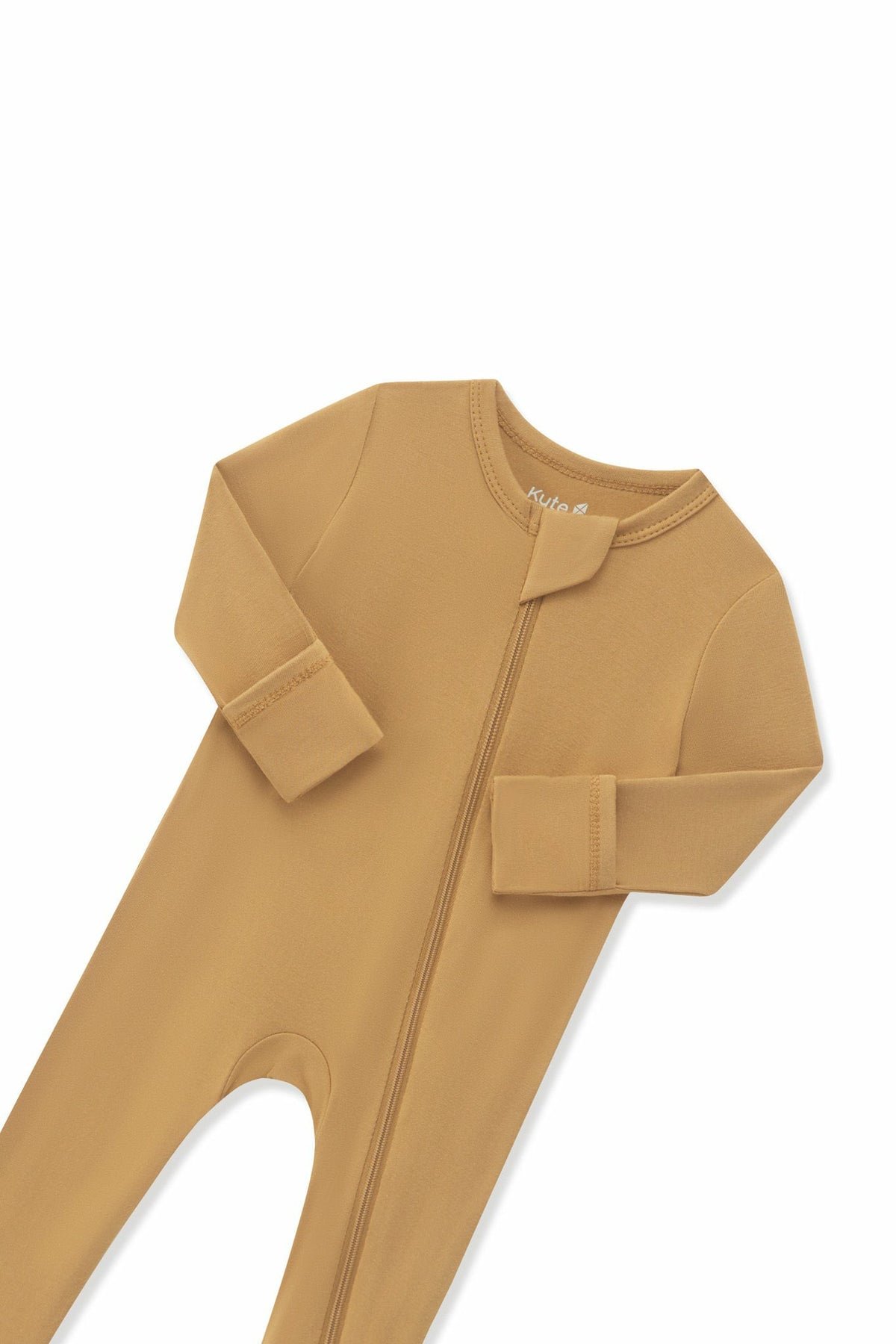 Kyte Baby Zippered Romper in Ochre