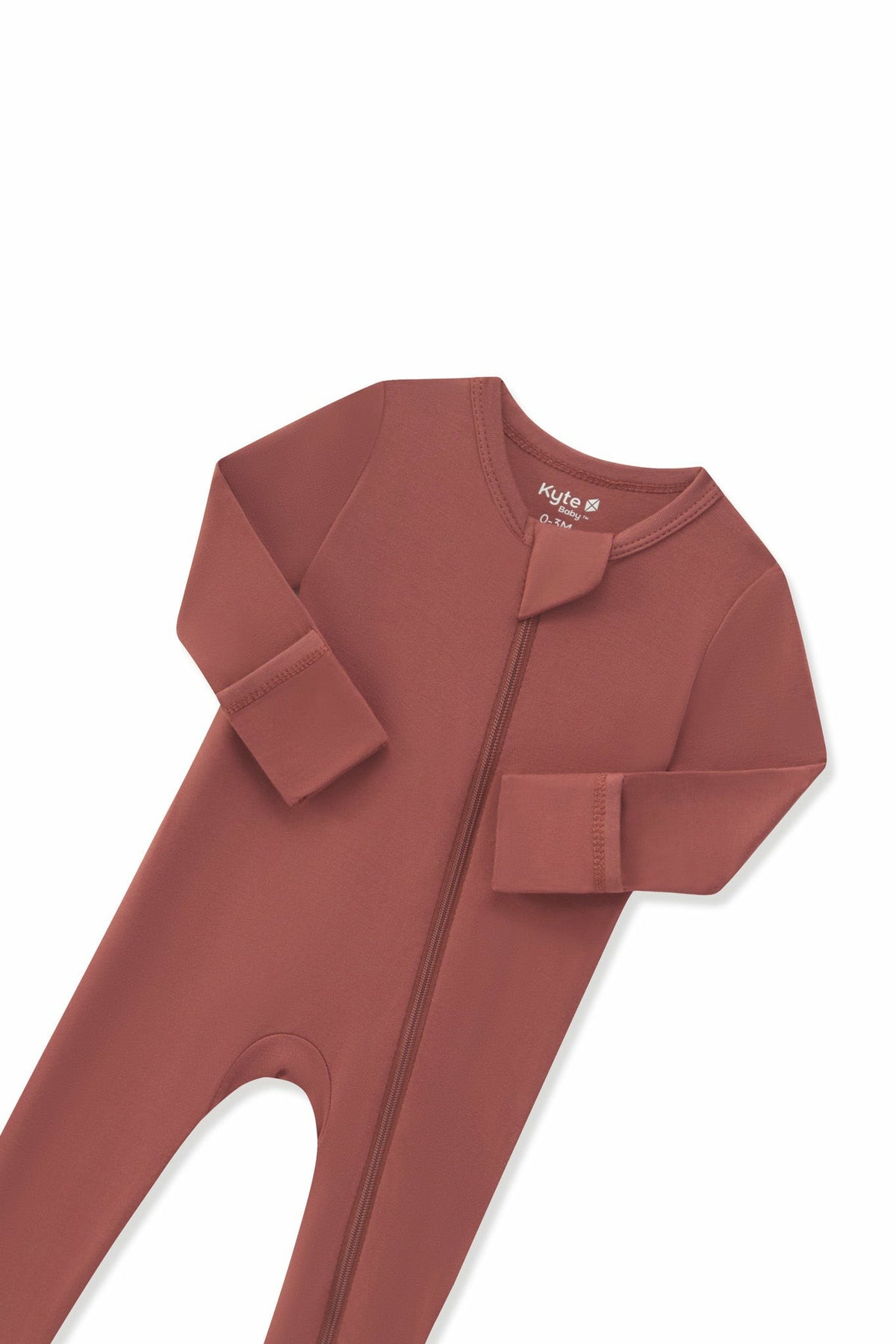 Kyte Baby Zippered Romper in Ember
