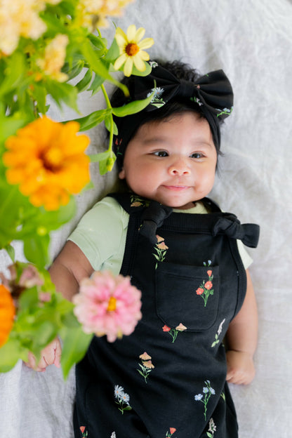 Kyte Baby Overall in Midnight Wildflower