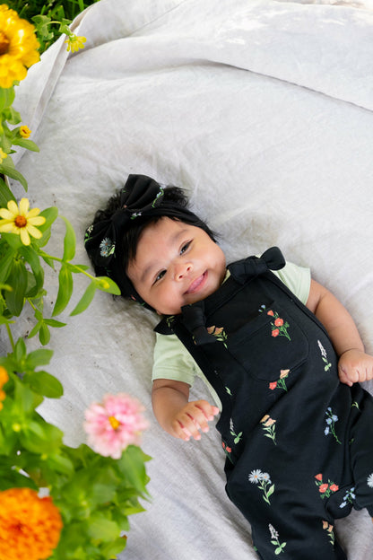 Kyte Baby Overall in Midnight Wildflower