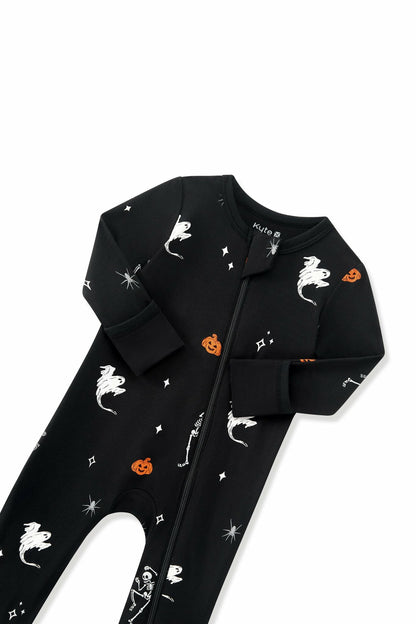 Kyte Baby Zippered Romper in Halloween Friends
