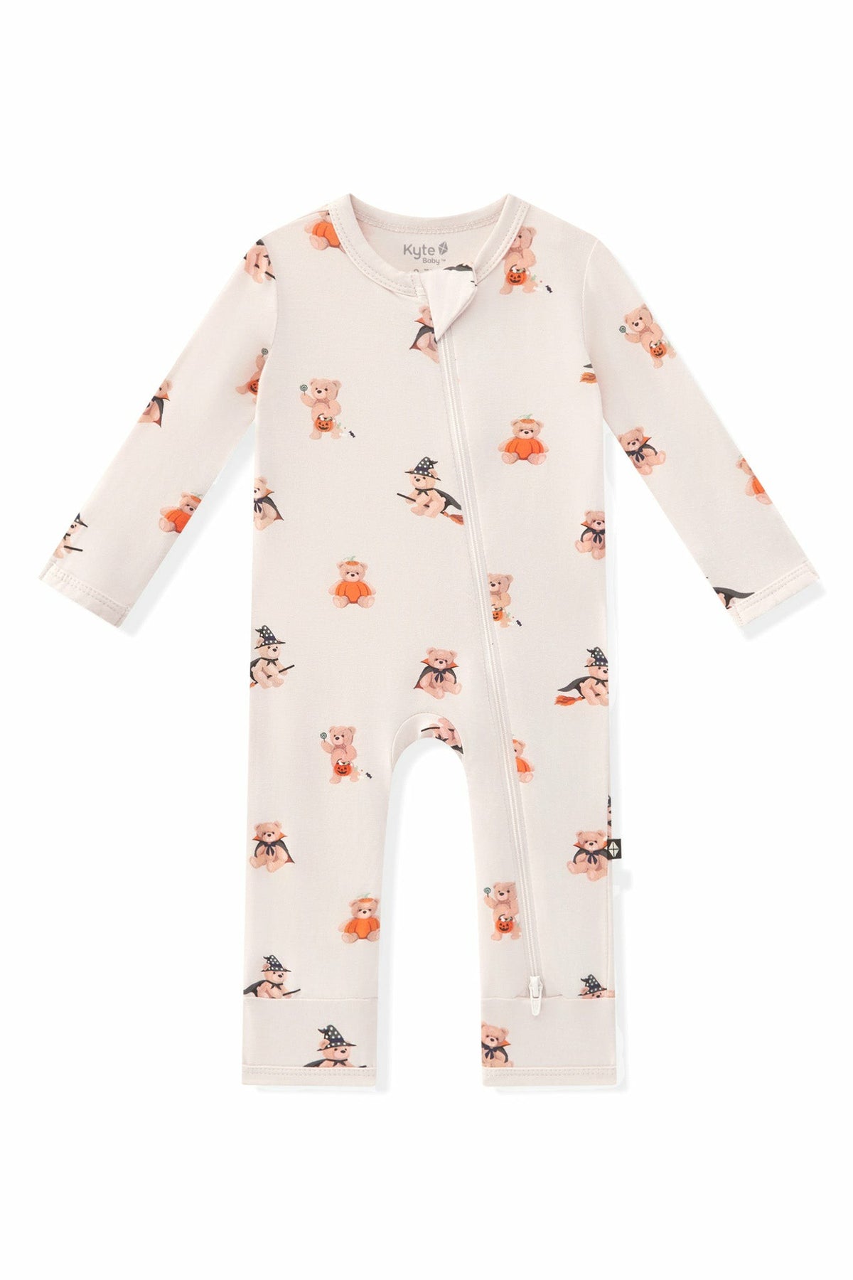 Kyte Baby Zippered Romper in Halloween Teddy