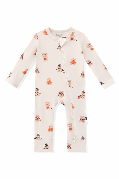 Kyte Baby Zippered Romper in Halloween Teddy