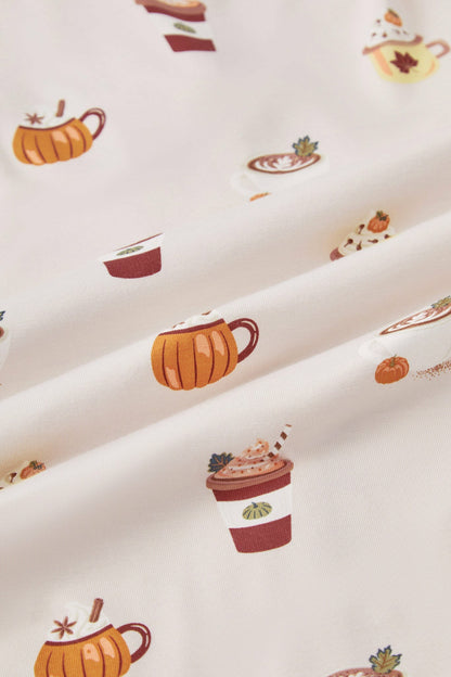 Kyte Baby Zippered Romper in Pumpkin Spice Latte