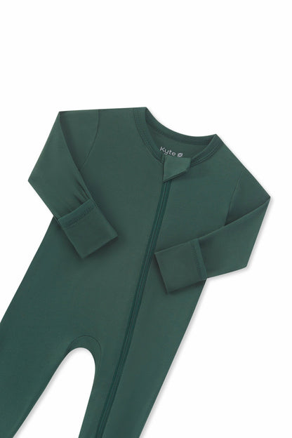 Kyte Baby Zippered Romper in Cypress