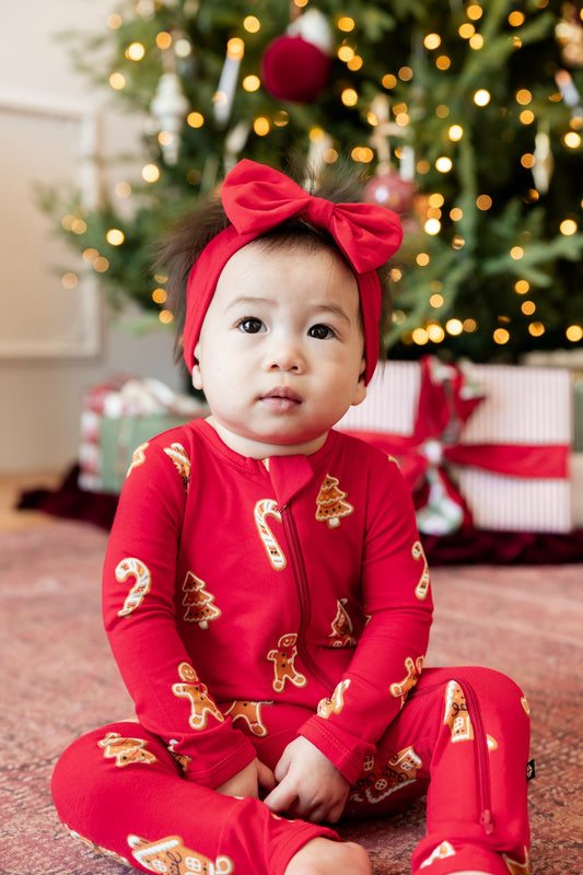Kyte Baby Zippered Romper in Gingerbread