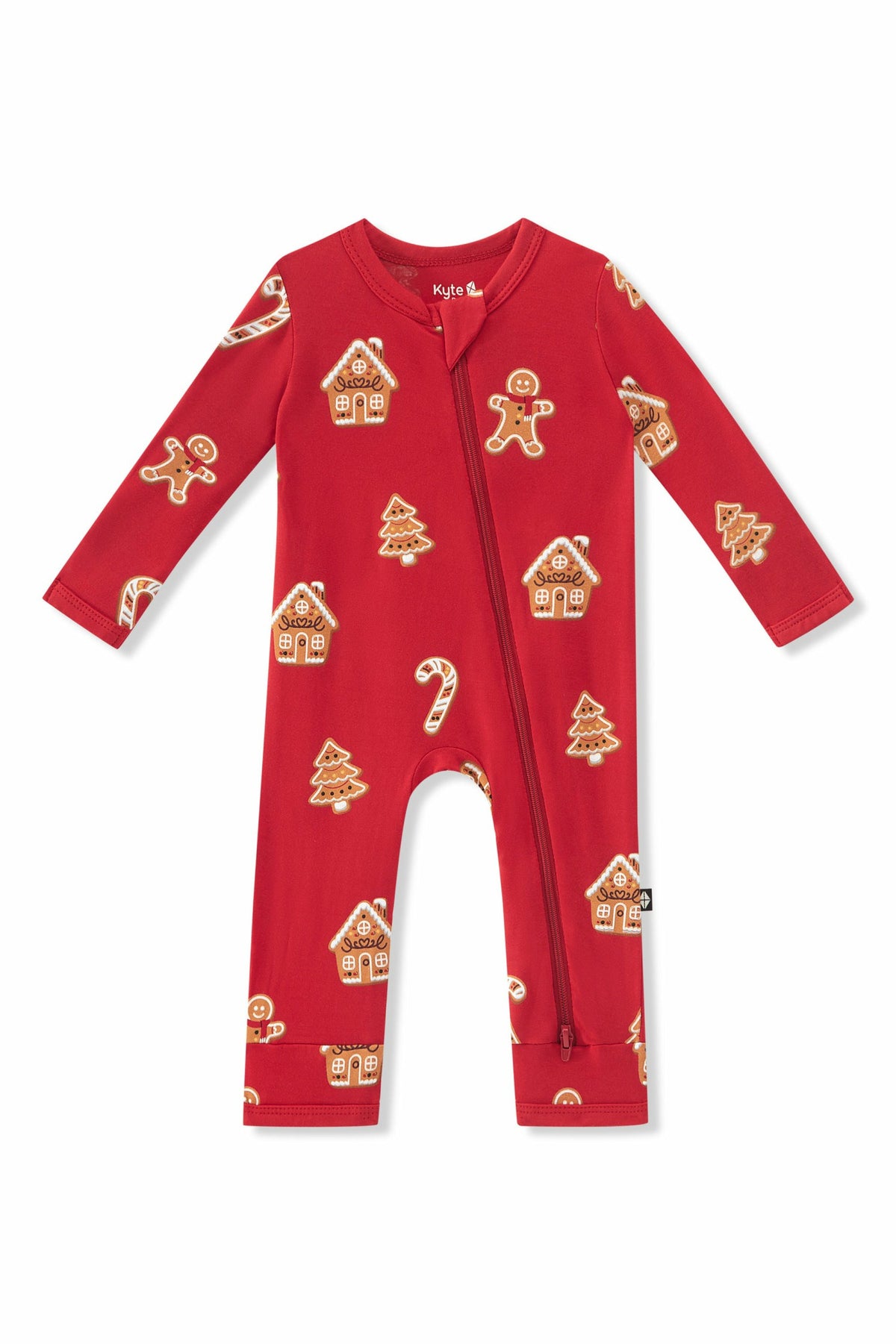 Kyte Baby Zippered Romper in Gingerbread