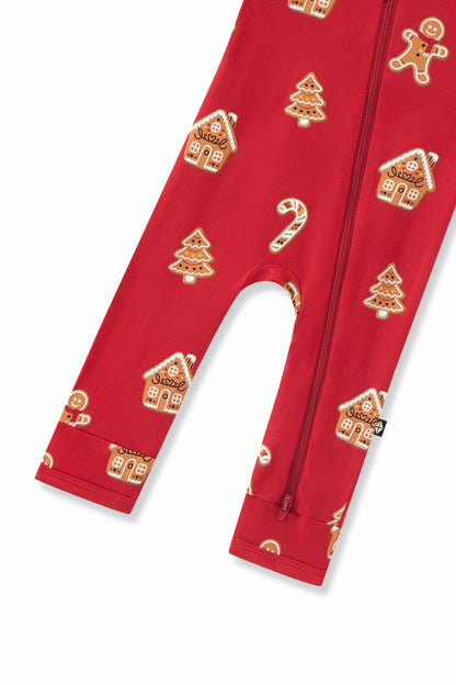Kyte Baby Zippered Romper in Gingerbread
