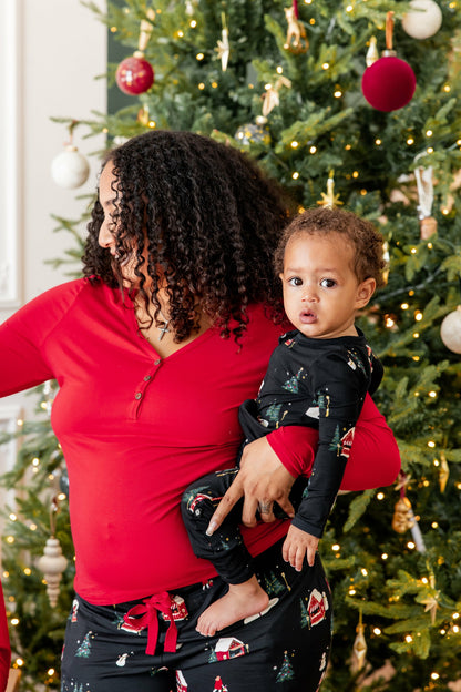 Kyte Baby Zippered Romper in Winter Wonderland