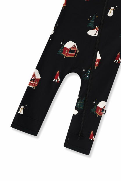 Kyte Baby Zippered Romper in Winter Wonderland