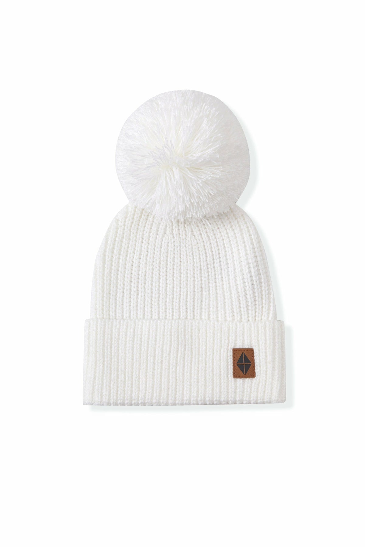 Kyte Baby Chunky Knit Pom Beanie in Cloud