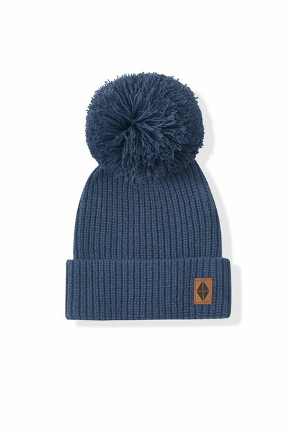 Kyte Baby Chunky Knit Pom Beanie in Oxford