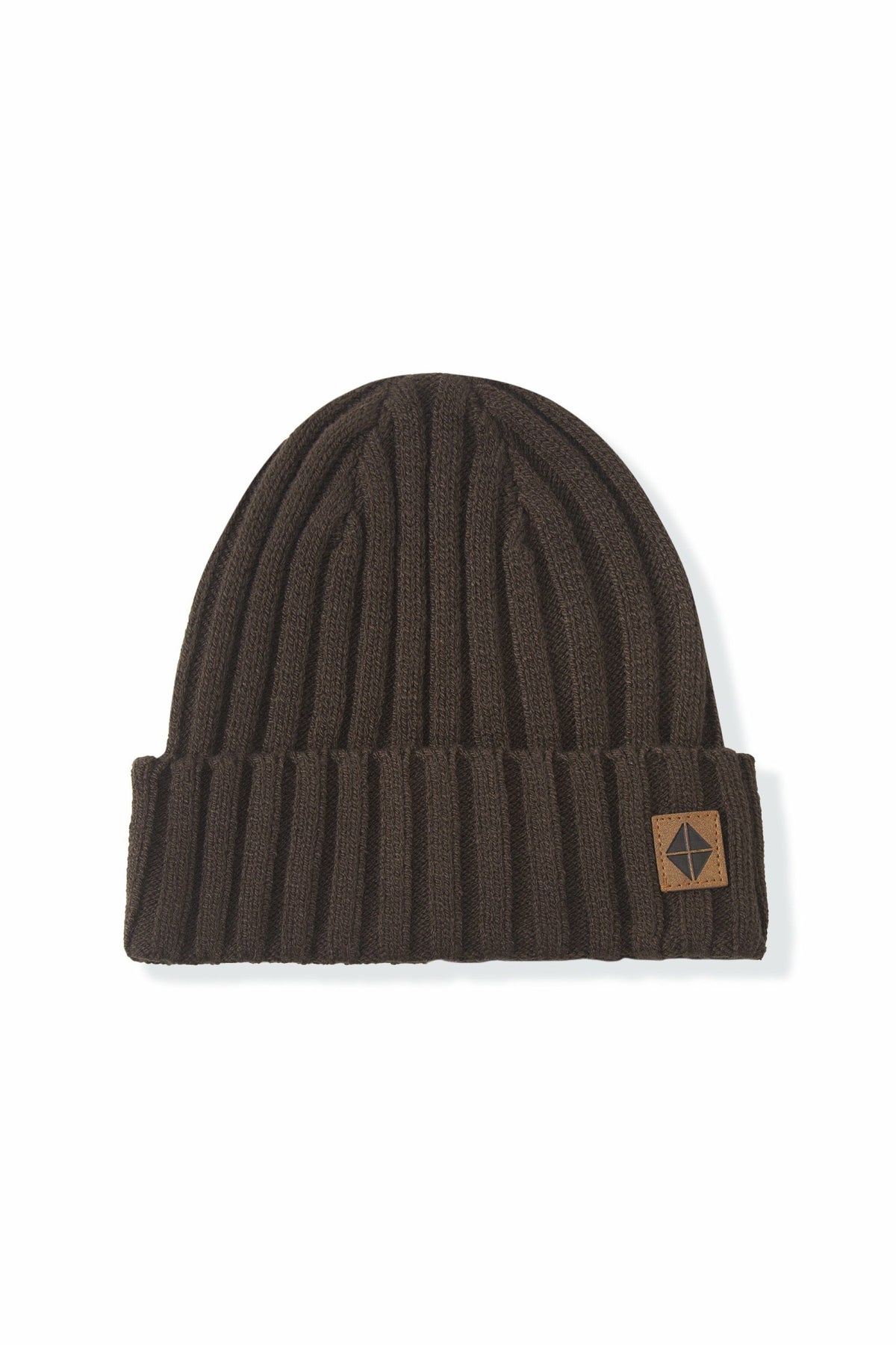 Kyte Baby Chunky Knit Ribbed Beanie in Espresso