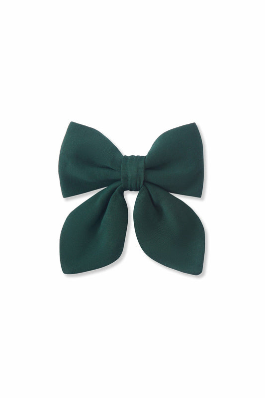 Kyte Baby Medium Alligator Clip Bow in Cypress