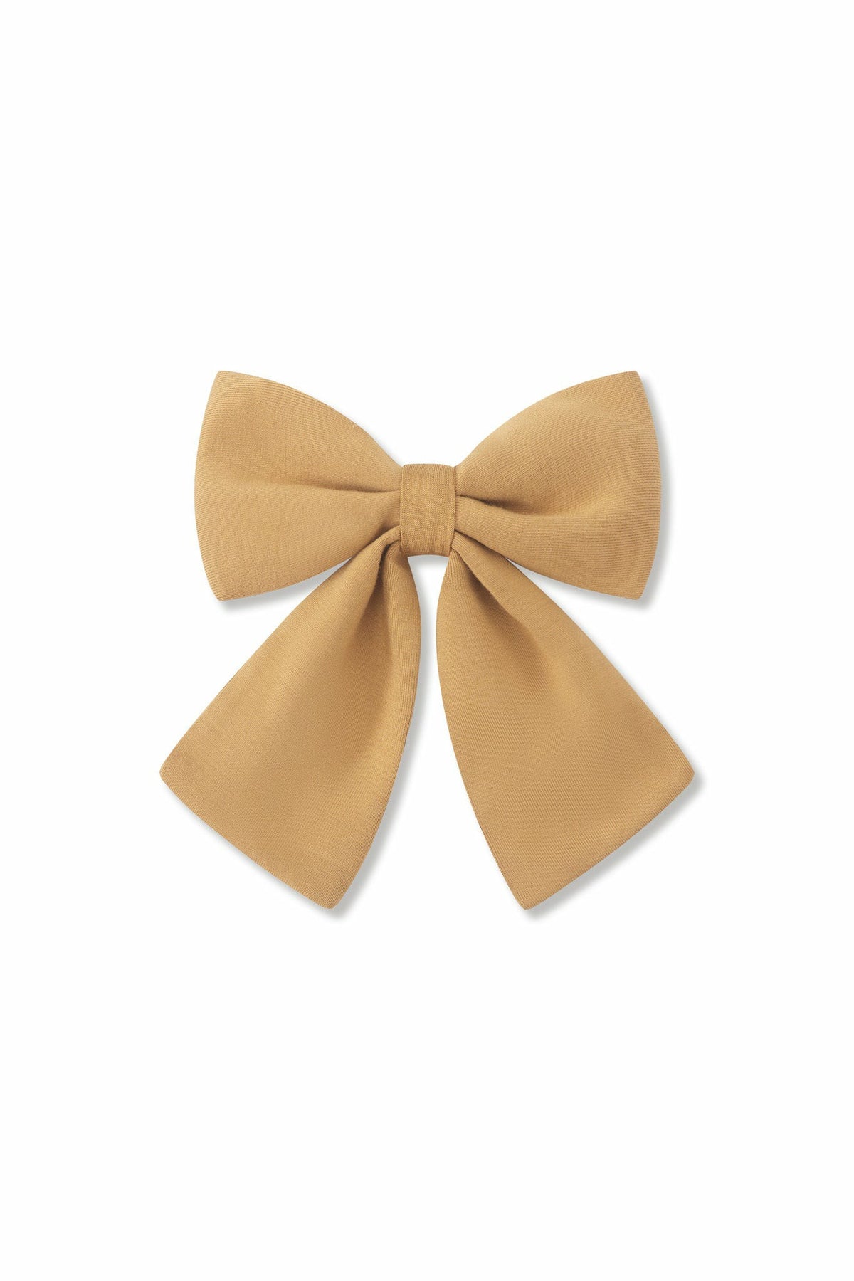 Kyte Baby Large Alligator Clip Bow in Ochre