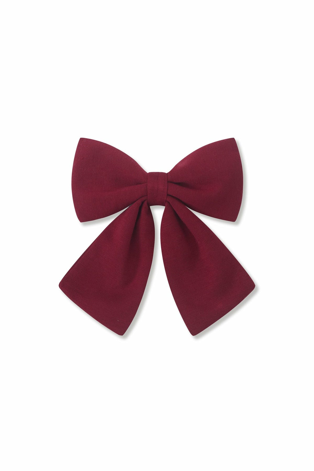 Kyte Baby Large Alligator Clip Bow in Burgundy