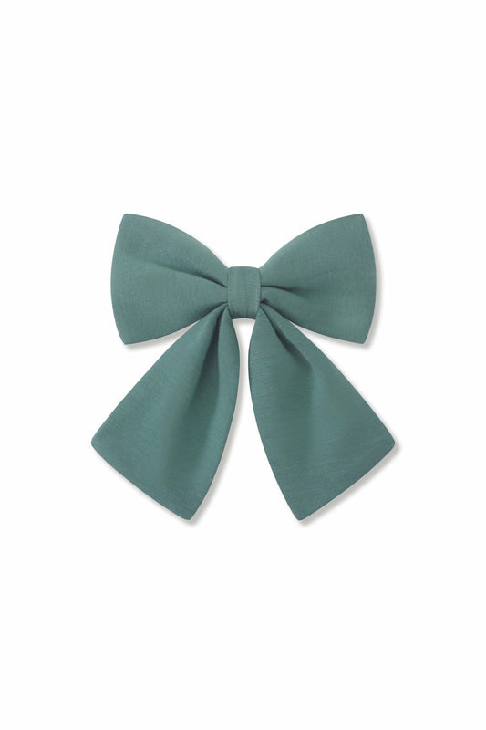 Kyte Baby Large Alligator Clip Bow in Pine