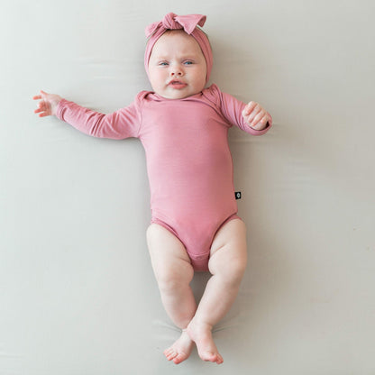 Kyte Baby Long Sleeve Bodysuit in Apple Blossom