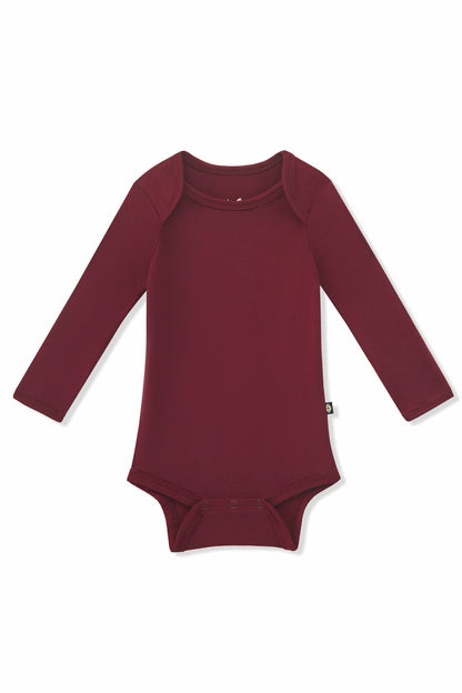 Kyte Baby Long Sleeve Bodysuit in Burgundy