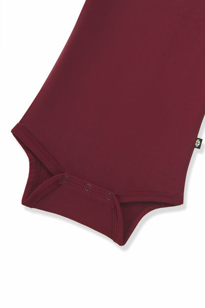 Kyte Baby Long Sleeve Bodysuit in Burgundy