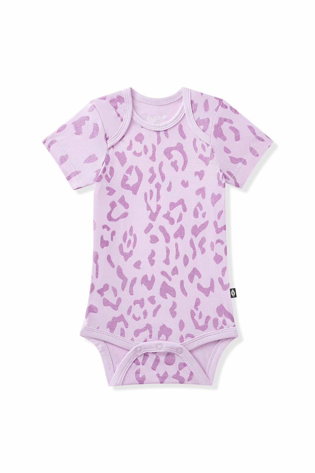 Kyte Baby Bodysuit in Thistle Leopard