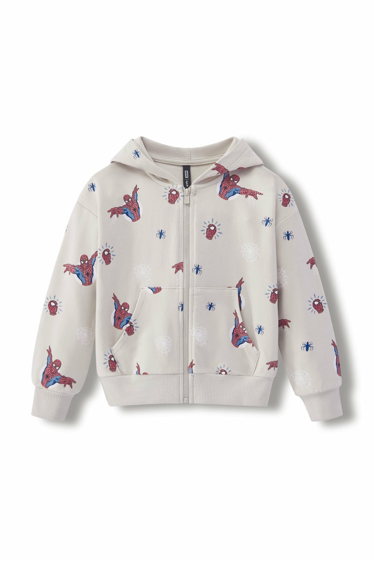 Kyte Baby Zip-Up Hoodie in Spider-Man