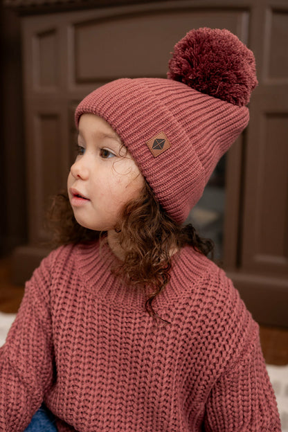 Kyte Baby Chunky Knit Sweater in Ember