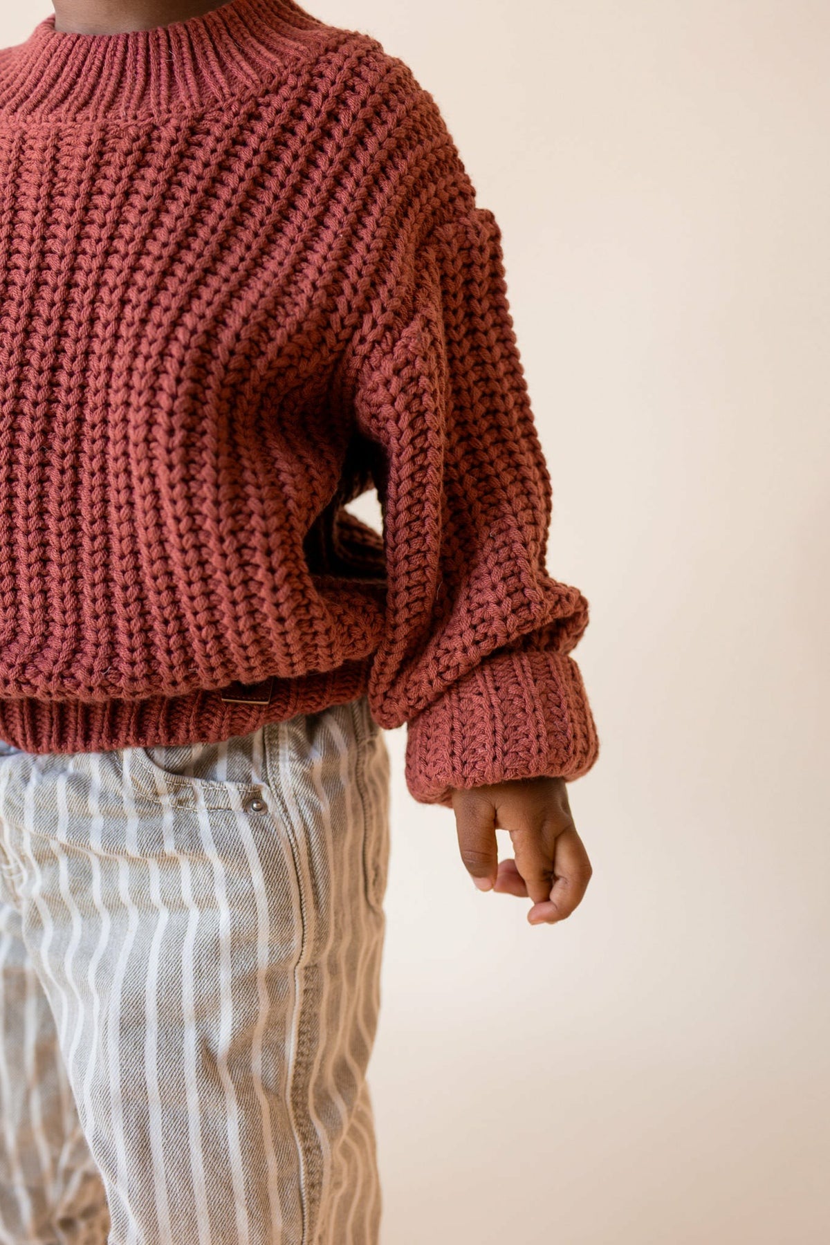 Kyte Baby Chunky Knit Sweater in Ember