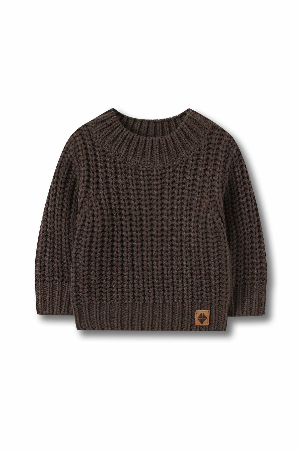Kyte Baby Chunky Knit Sweater in Espresso