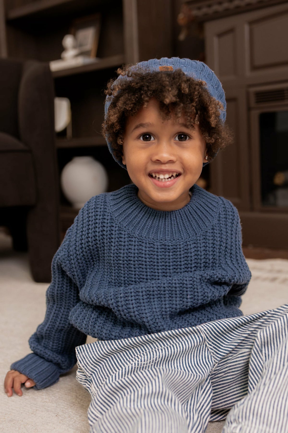 Kyte Baby Chunky Knit Sweater in Oxford