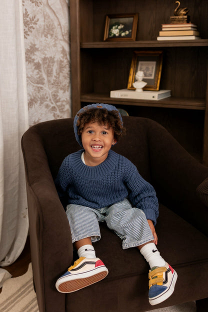 Kyte Baby Chunky Knit Sweater in Oxford