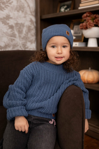 Kyte Baby Chunky Knit Sweater in Oxford