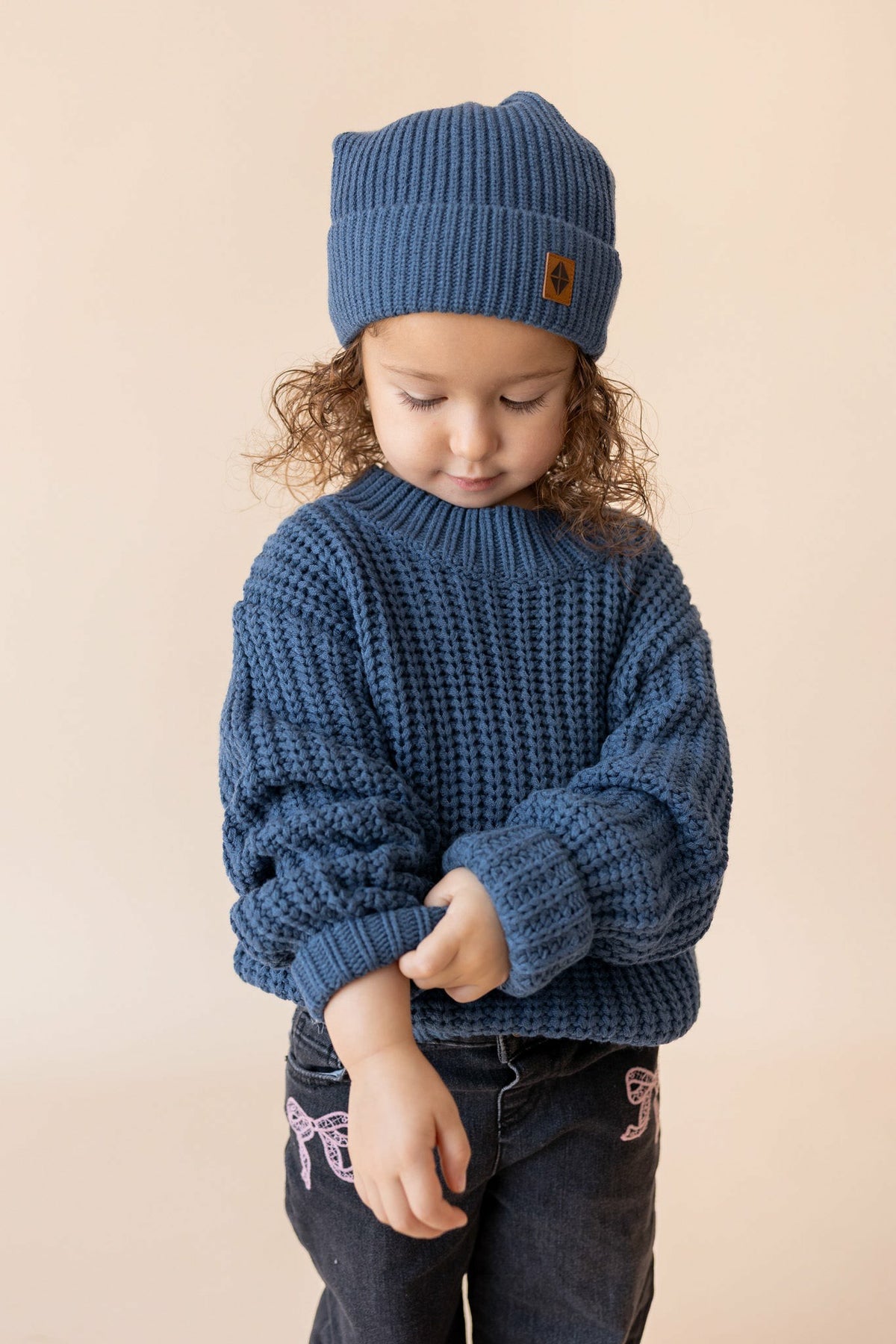 Kyte Baby Chunky Knit Sweater in Oxford