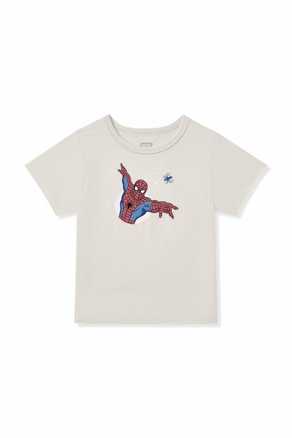 Kyte Baby Toddler Basic Tee in Spider-Man on Oat