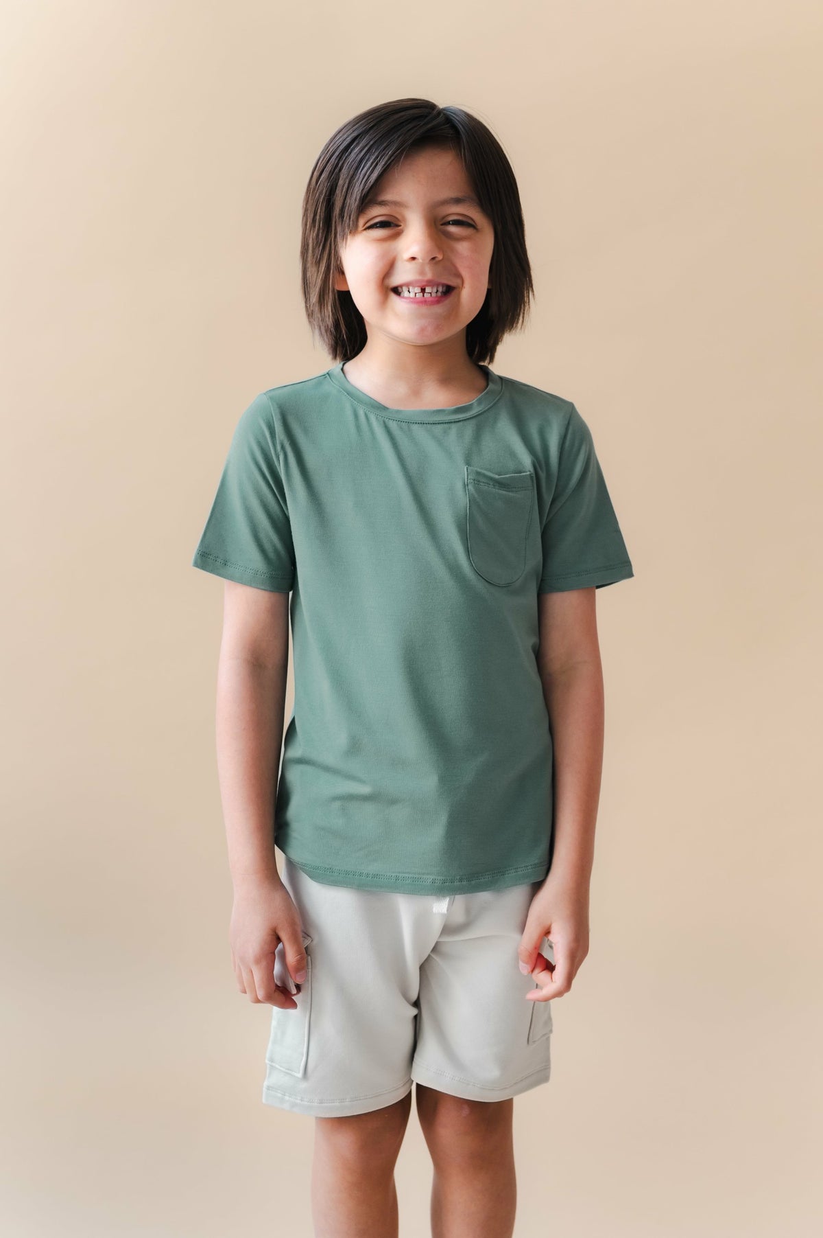 Kyte Baby Toddler Crew Neck Tee in Pine
