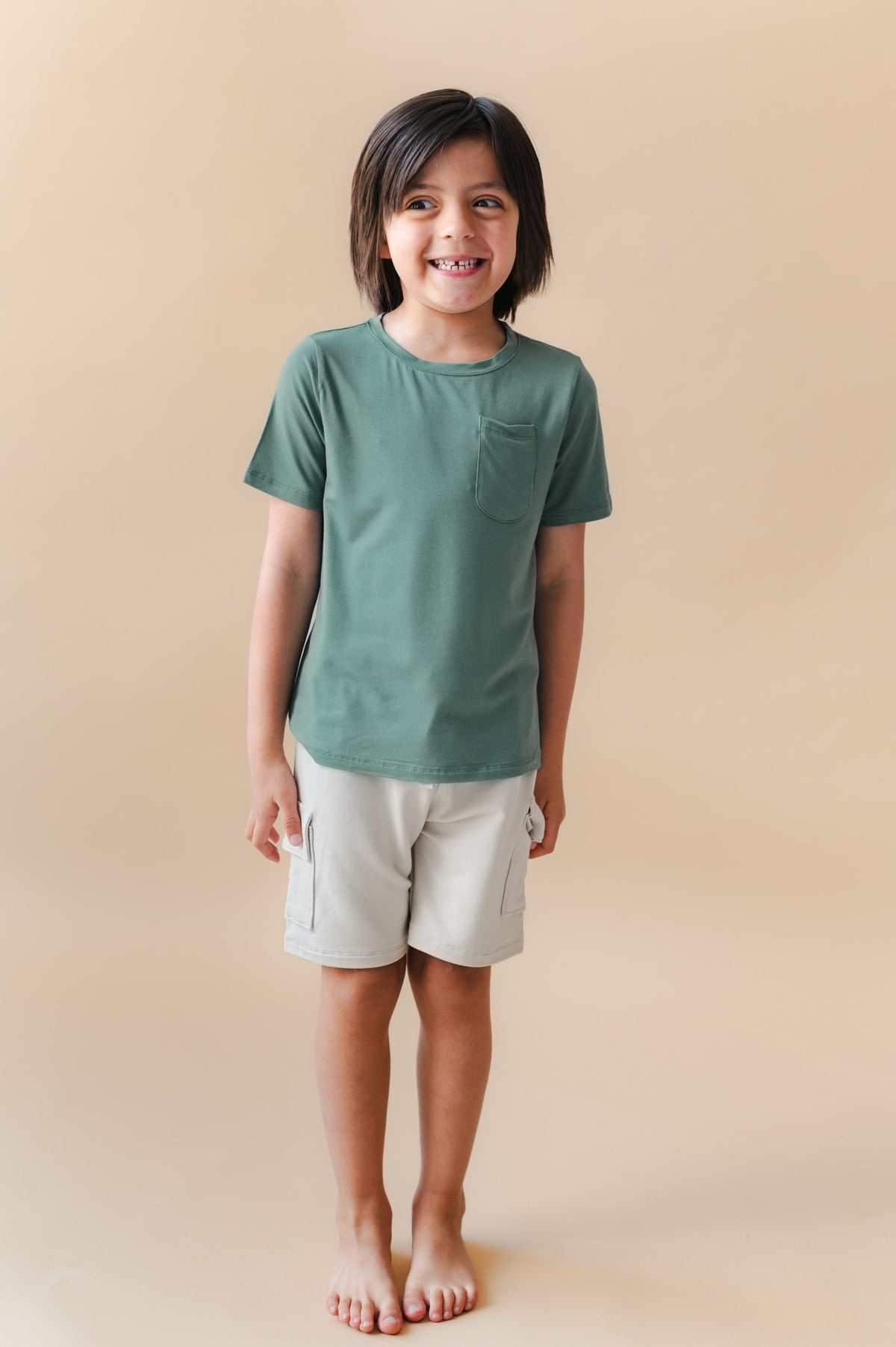 Kyte Baby Toddler Crew Neck Tee in Pine