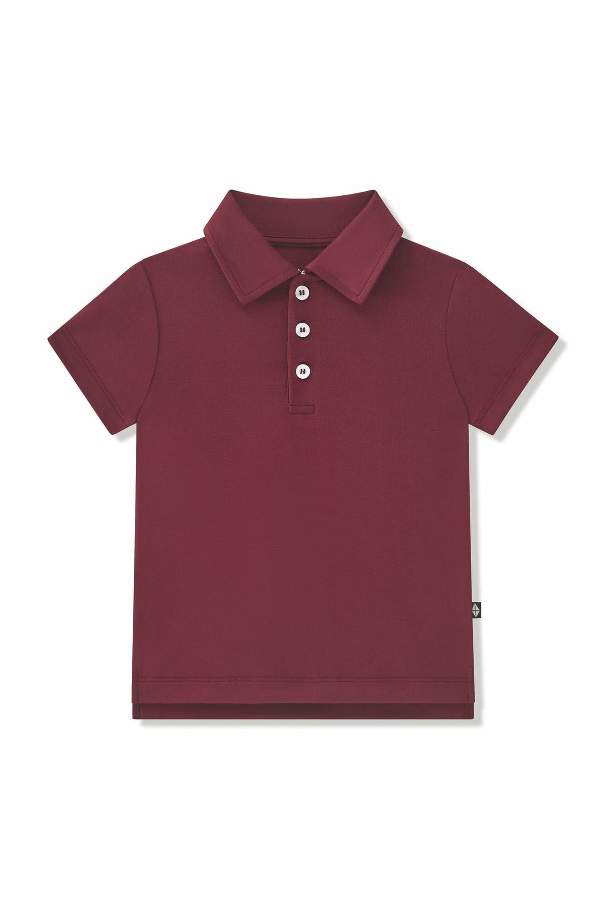 Kyte Baby Toddler Short Sleeve Polo in Burgundy