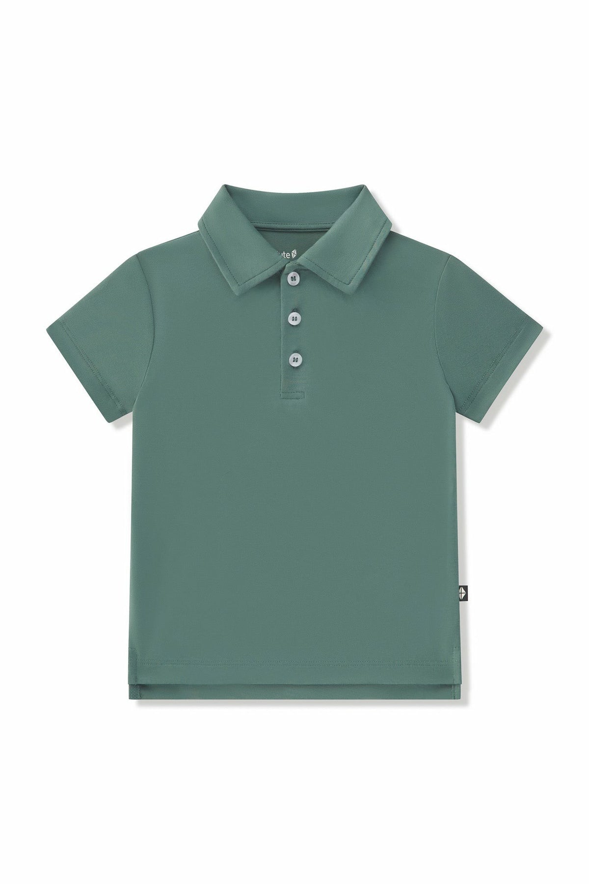 Kyte Baby Toddler Short Sleeve Polo in Pine