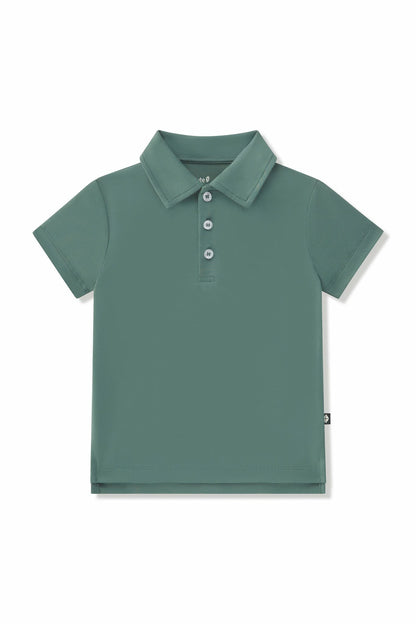 Kyte Baby Toddler Short Sleeve Polo in Pine