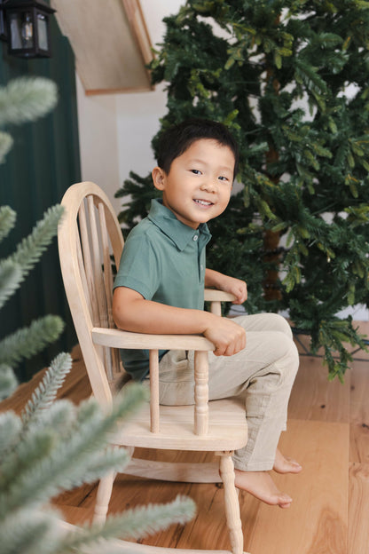 Kyte Baby Toddler Short Sleeve Polo in Pine