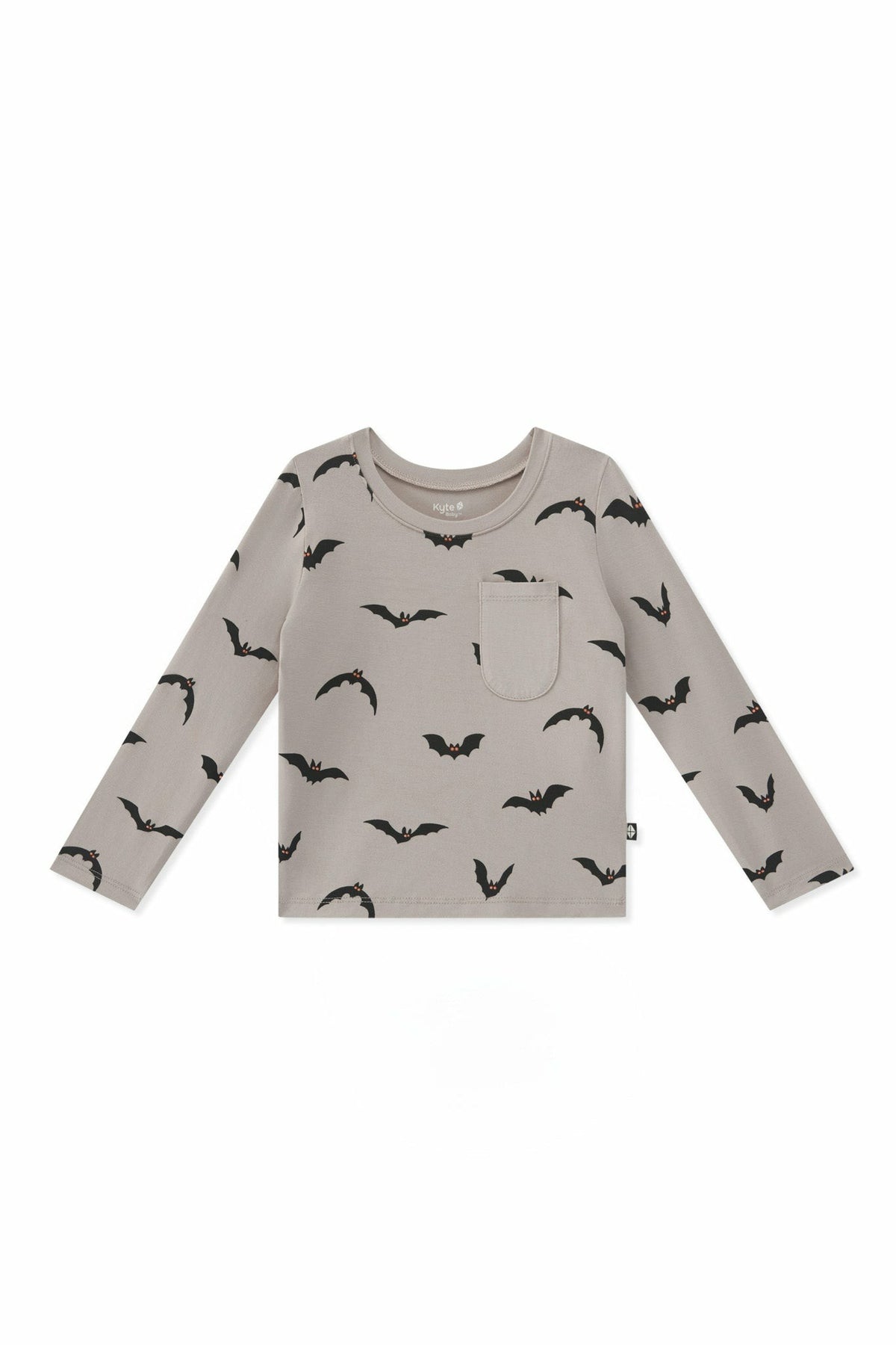 Kyte Baby Long Sleeve Toddler Crew Neck Tee in Bats